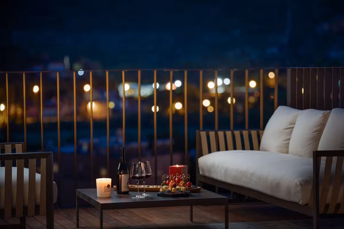 Palazzo Villa terrace night shot