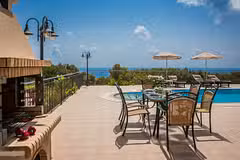 Aphrodite Blue Outdoor Dining