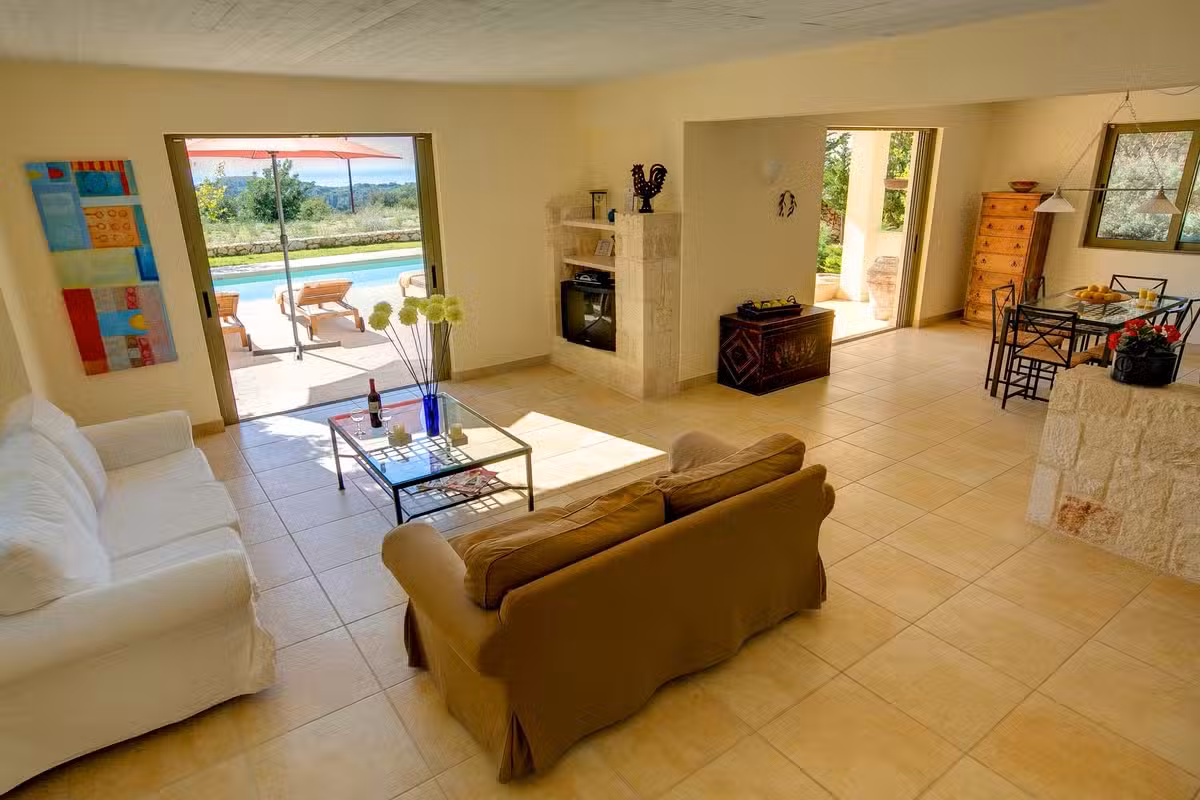 Villa Ippocampos living room