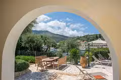 Villa Aphrodite - exterior _view from covered terrace