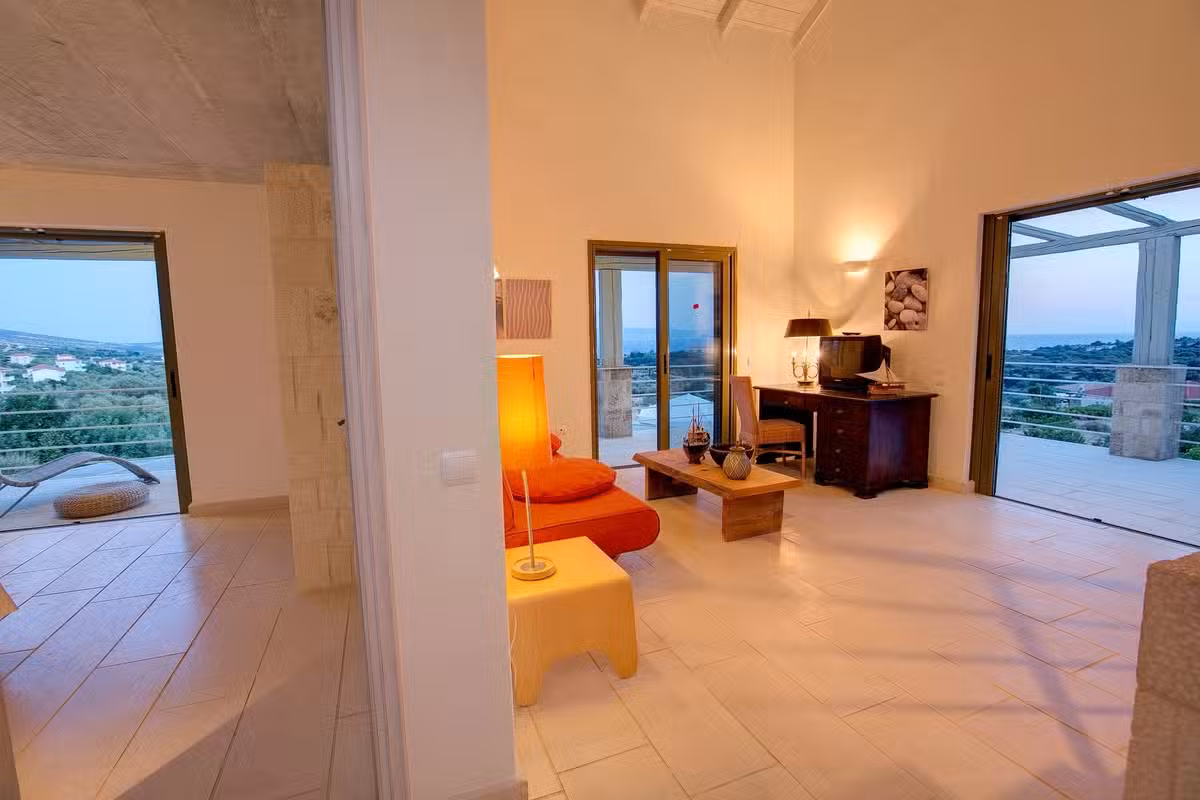 Villa Asterias living room
