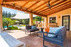 Villa Llenyater outside lounge area