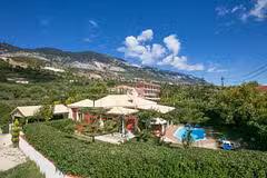 Trapezaki Secret Garden villa view