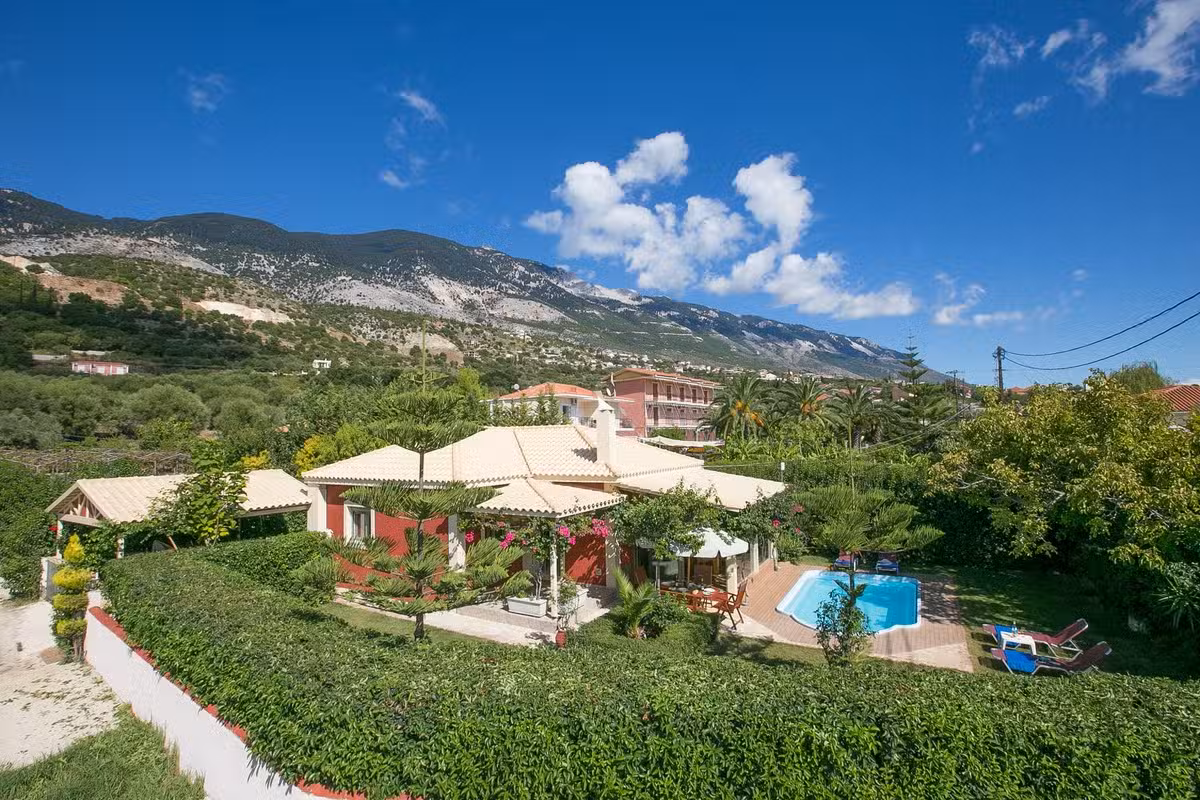 Trapezaki Secret Garden villa view