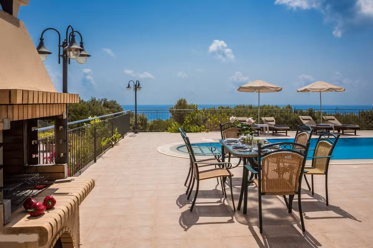 Aphrodite Blue Outdoor Dining