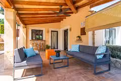 Villa Llenyater outside lounge area