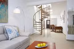 Villa Mirador Mojones staircase and lounge