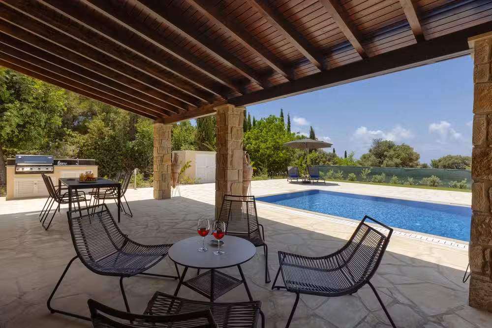 Villa Dione Outside Dining Area