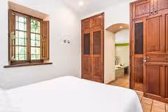 Villa Llenyater bedroom double bed