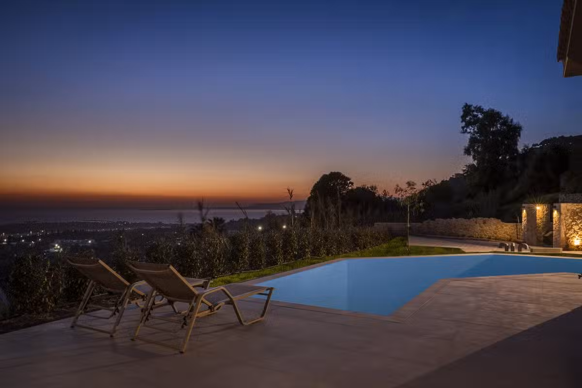 Villa Sea and Sky by Night