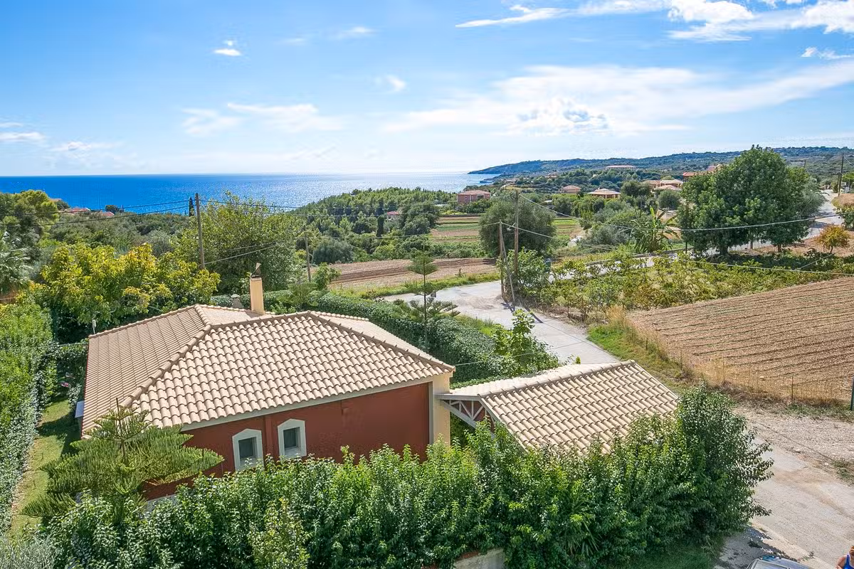 Trapezaki Secret Garden villa view
