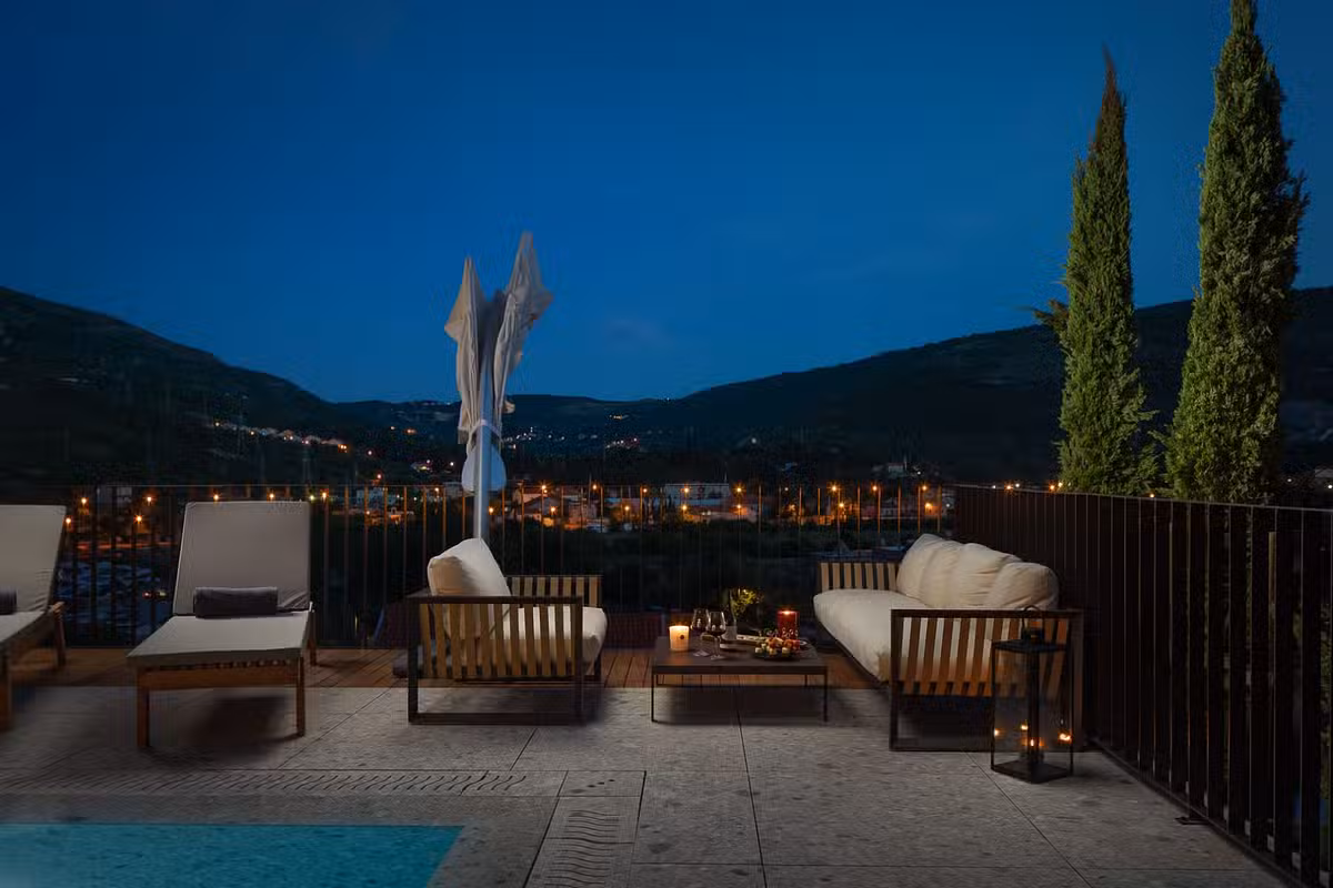 Palazzo Villa terrace night shot