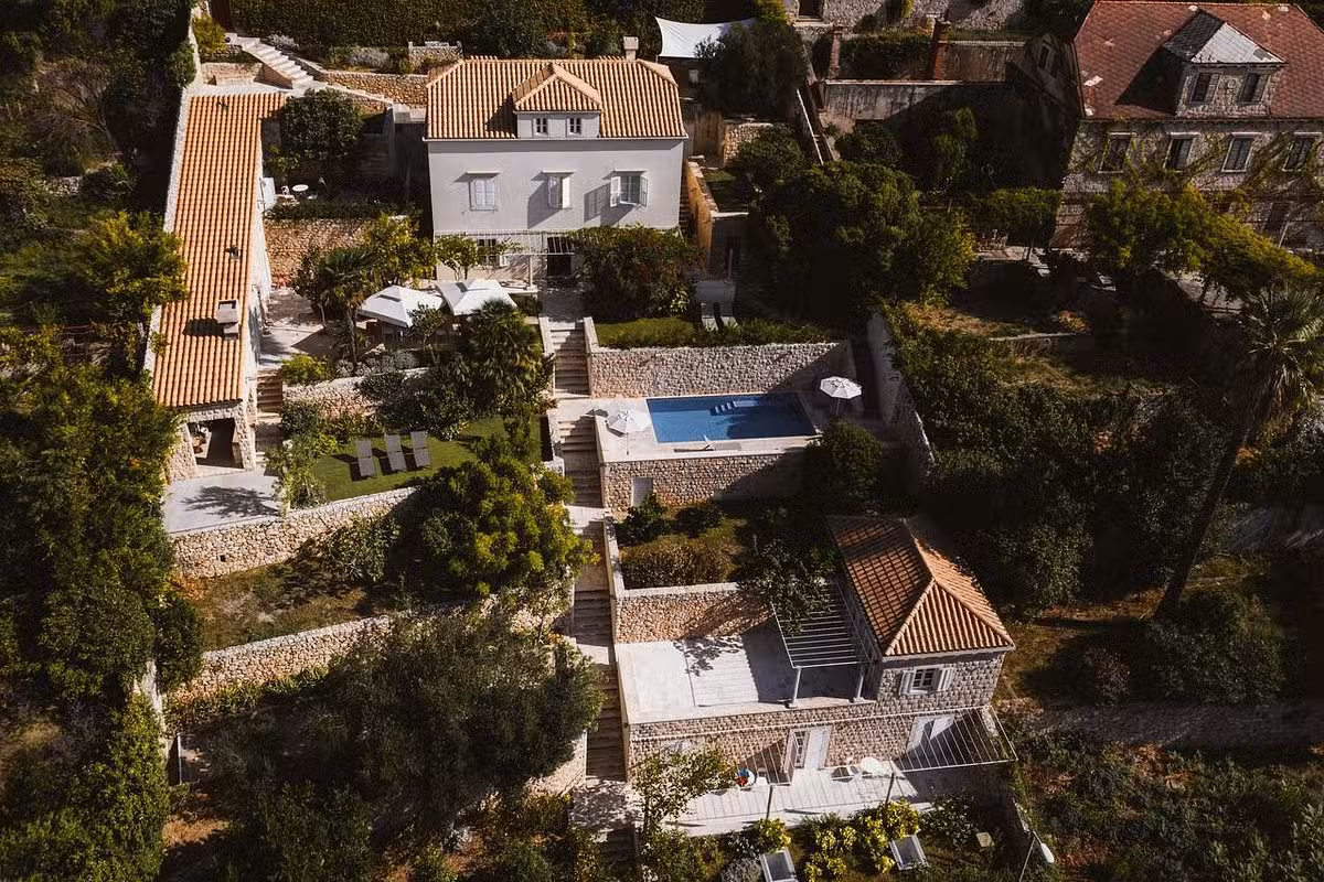 Villa Oasis aerial view