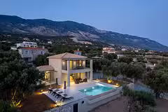 Villa Elaion by night