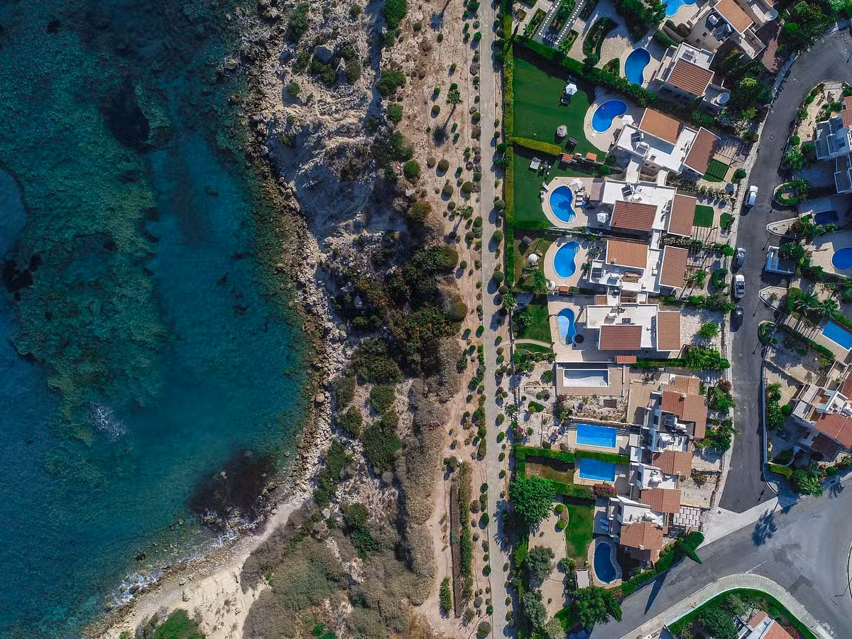 Villa Tequila Sunrise Aerial View