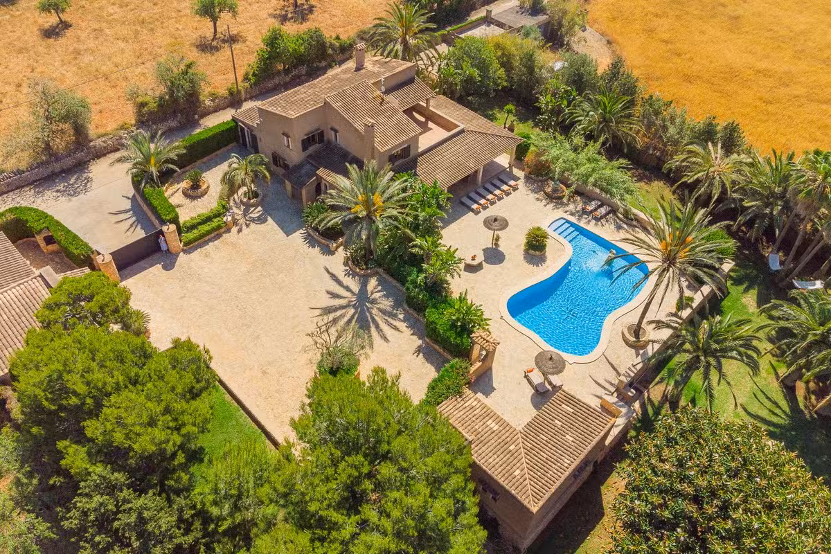 Villa Es Jardi sky view