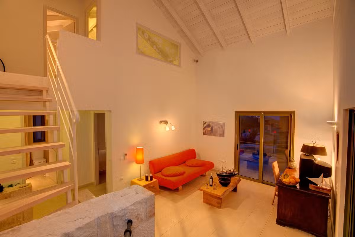 Villa Asterias living room