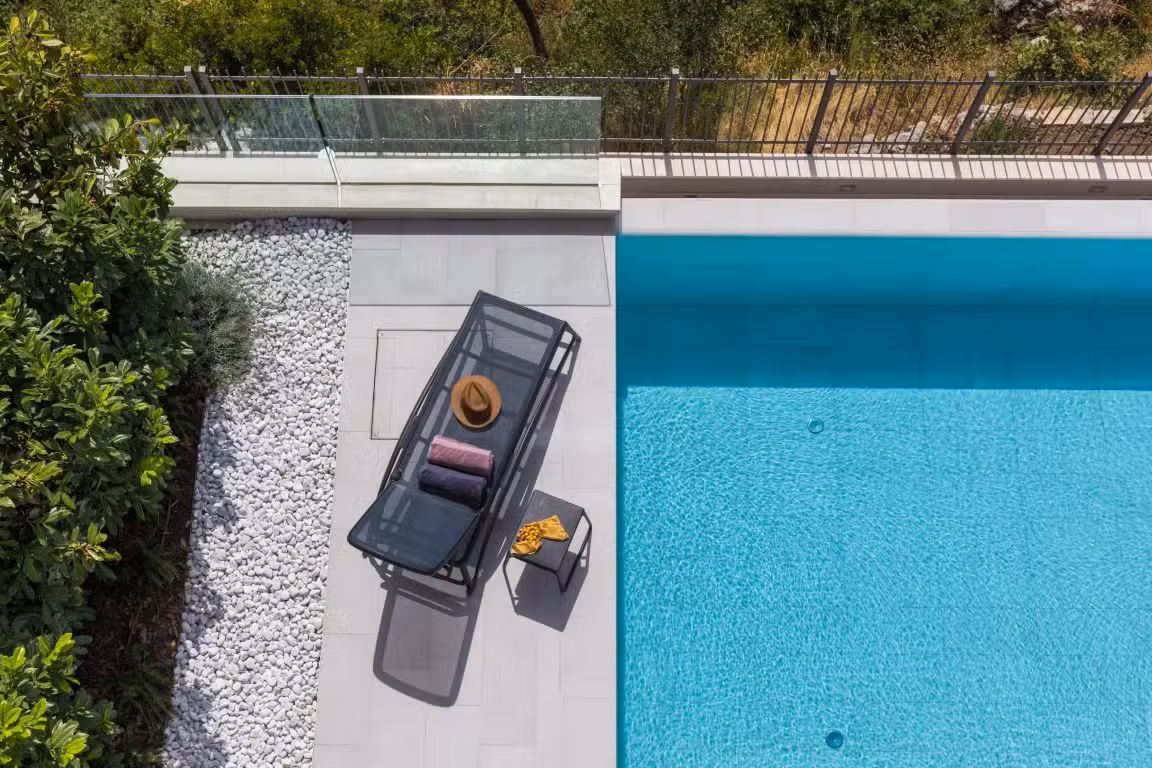 Villa Monte pool and sunlounger