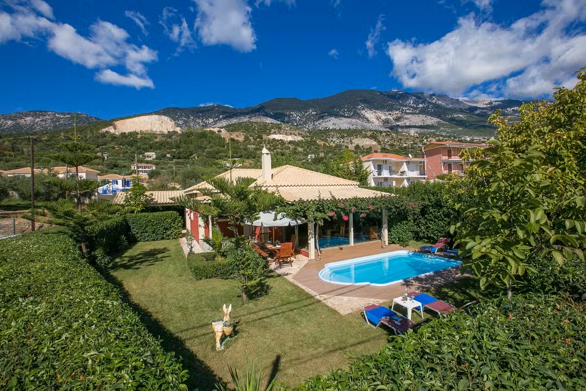 Trapezaki Secret Garden villa view